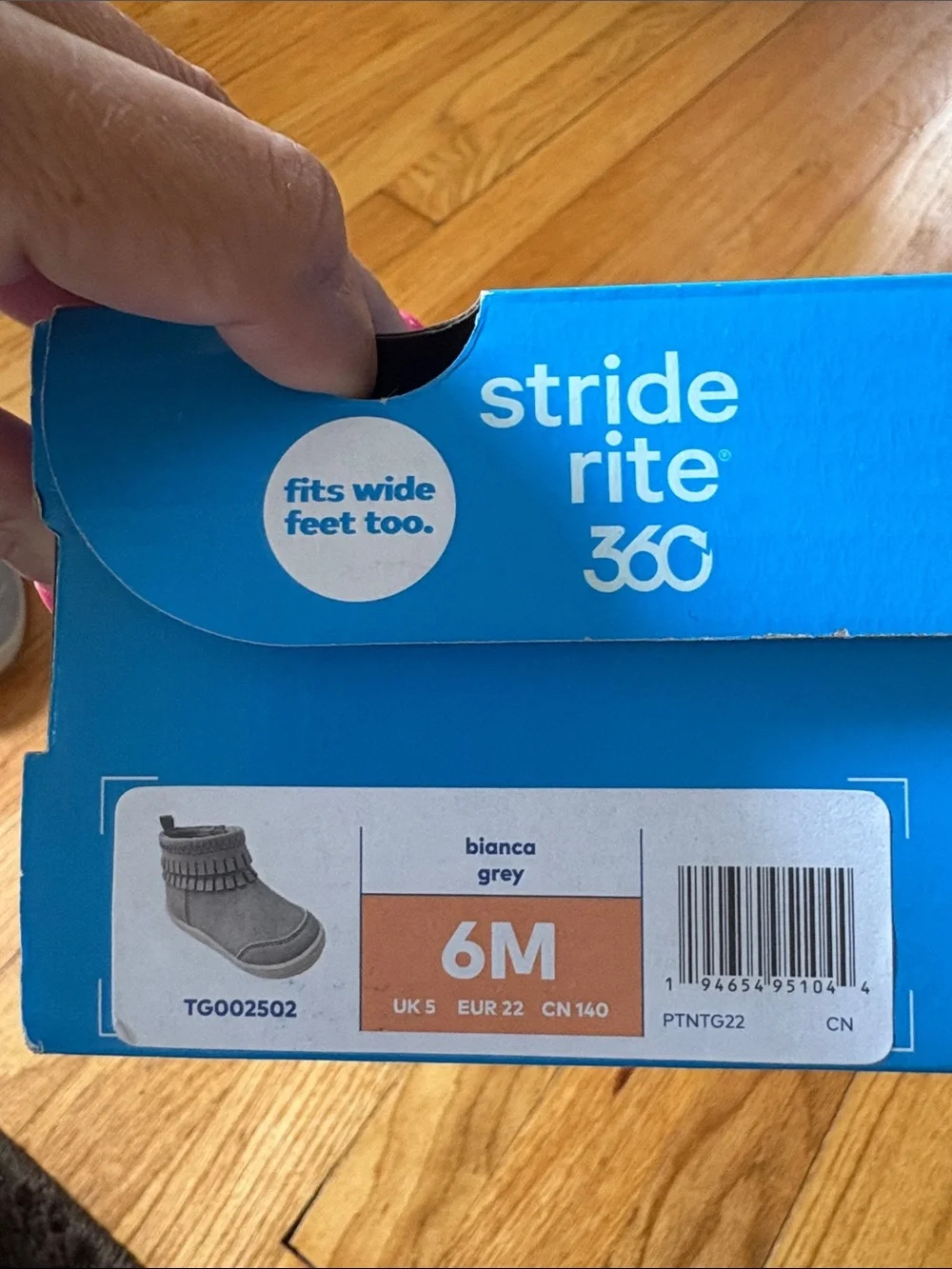 Stride Rite Light Gray Fringe Ankle Boots with Zipper